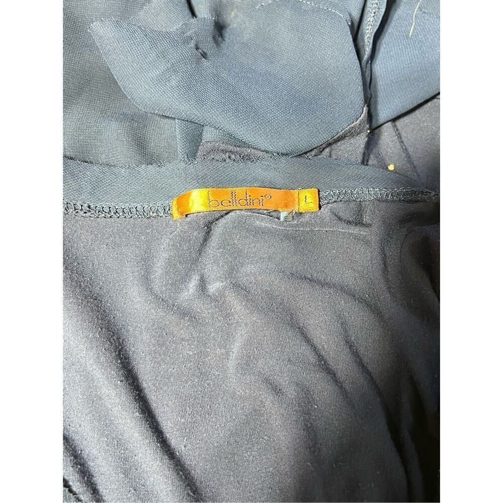 Belldini Navy Blue 3/4 Sleeve Knit Pullover Tunic Size L - Picture 5 of 5